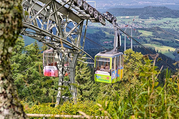 Mit der Seilbahn auf den Schauinsland bei Freiburg