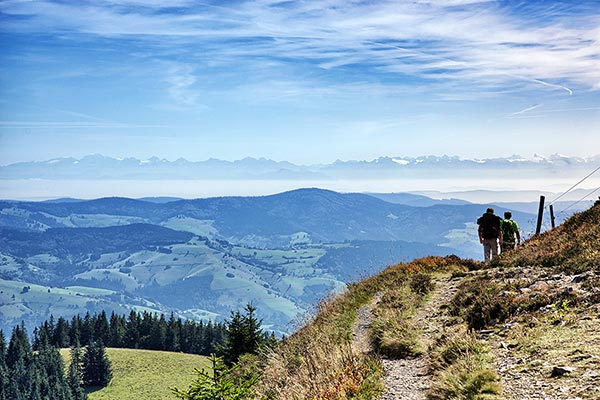 Wandern mit Alpenpanorama